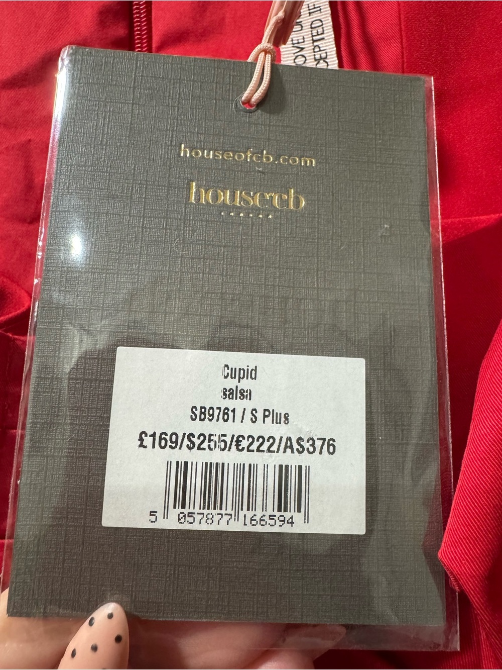 House of CB CUPID Scarlet Pleated Mini Corset Dress - S Plus Cup - Picture 7 of 8